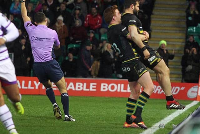 Cobus Reinach scored twice to help Saints beat Leicester (picture: Sharon Lucey)