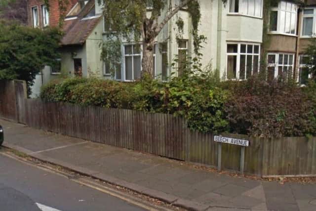 The incident happened in Beech Avenue on Monday, police today confirmed. Credit: Google Maps.