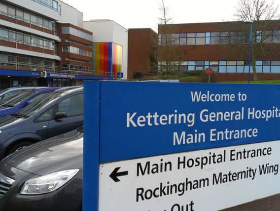 Kettering General Hospital says the size of its A&E department is hampering patient drop off times.