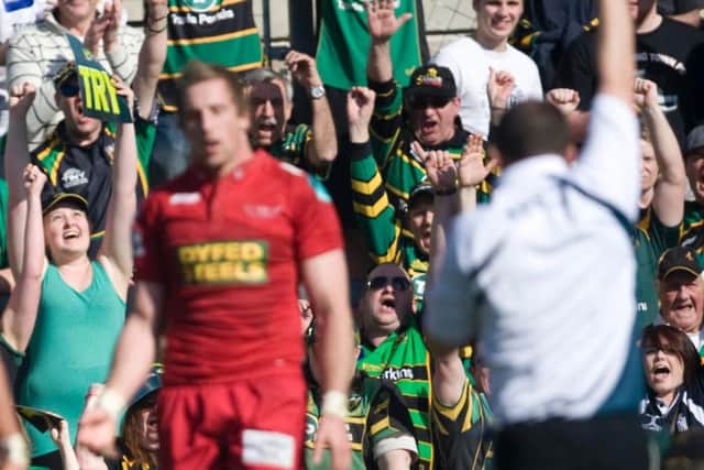 Saints saw off Scarlets at Franklin's Gardens to reach the 2011/2012 showpiece, which they eventually lost to Leicester Tigers at Sixways