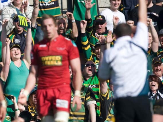 Saints saw off Scarlets at Franklin's Gardens to reach the 2011/2012 showpiece, which they eventually lost to Leicester Tigers at Sixways