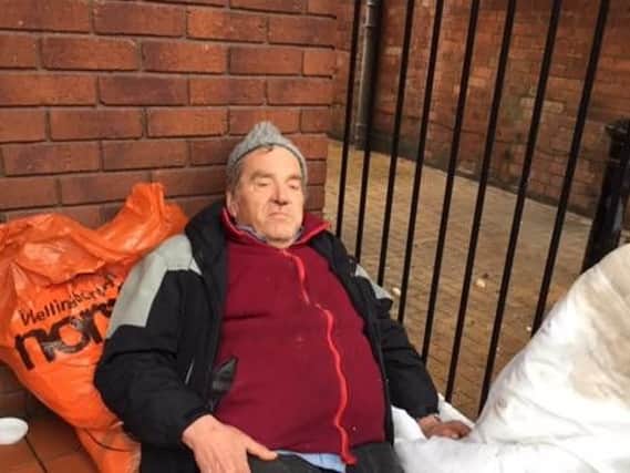 Richard Jackson has not been given emergency shelter by Wellingborough Council despite being 74 years old.