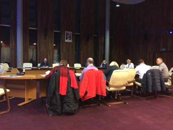Corby Borough Council's Overview and Scrutiny Committee meets at the Corby Cube NNL-191102-170004005