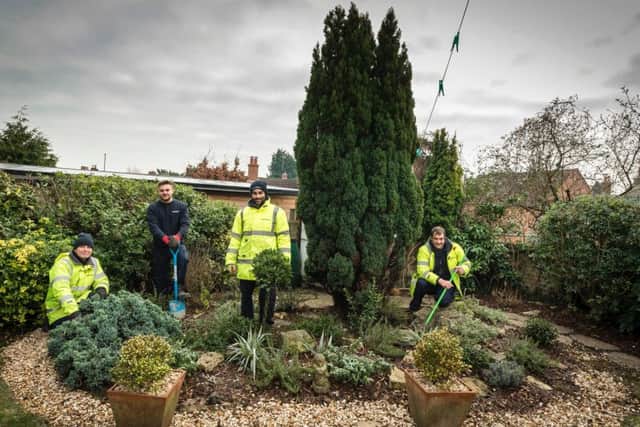 The garden was transformed with the help of contractor Burleys