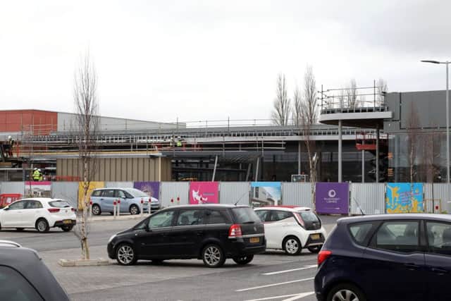 Workers are currently at the Garden Square.