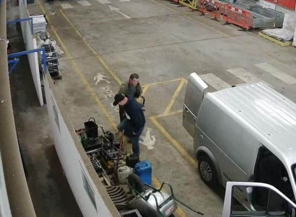 In October last year, two unknown men entered a depot in Bradfield Road
