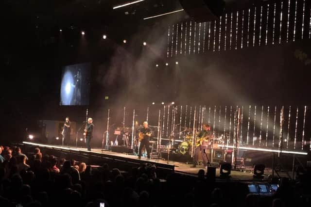 Tears For Fears on stage at the Resorts World Arena