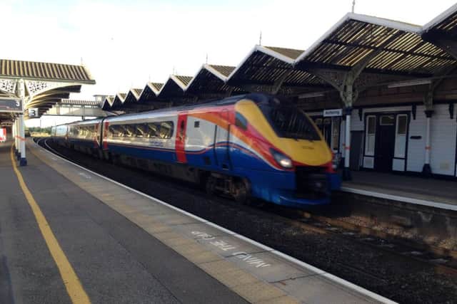East Midlands Trains at Kettering railway station NNL-140514-153440001