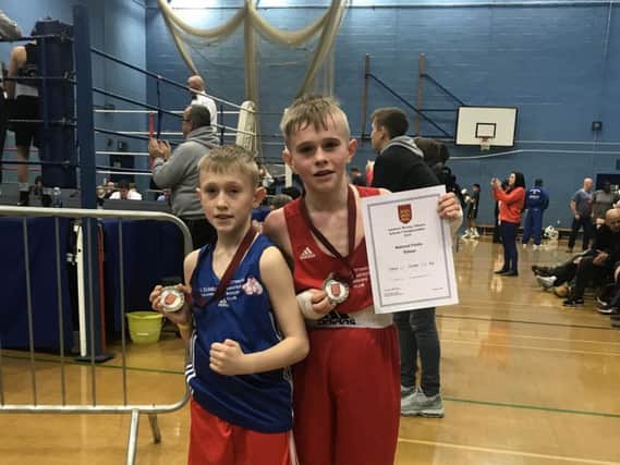 Kettering ABC boxers Braydon and Connor Henderson won titles at the National Schoolboy Championships