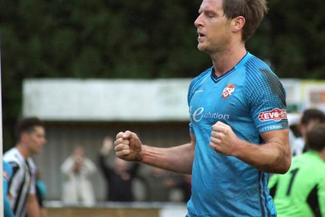Adam Cunnington made an impressive impact from the bench as he helped Kettering Town to a fifth win in a row as they triumphed 2-1 at St Ives Town. Pictures by Peter Short