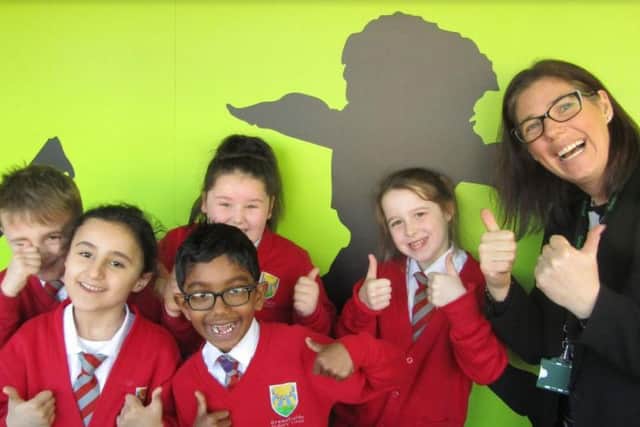 All smiles at Greenfields Primary School and Nursery