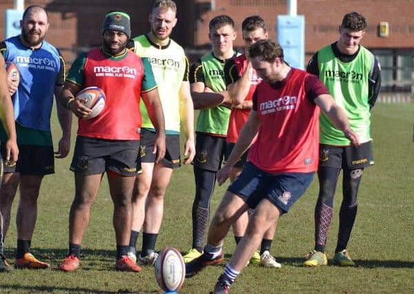 Alex Wakely and his Northants team-mates trained with Saints last Friday