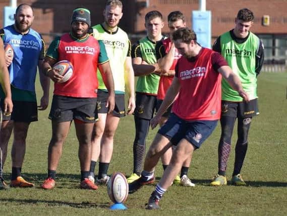 Alex Wakely and his Northants team-mates trained with Saints last Friday