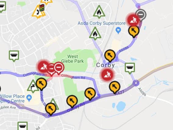 Corby has been hit by a glut of roadworks during recent months