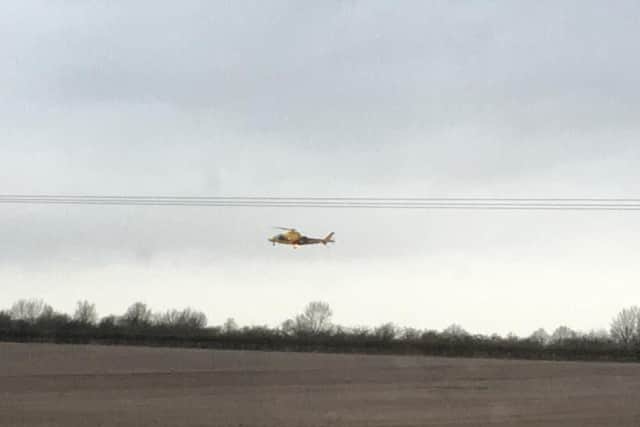 The WNAA coming into land close to the scene of the crash