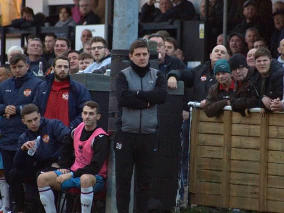 Marcus Law insists Kettering Town are only focused on their next game as they get ready to take on Rushall Olympic at Latimer Park. Picture by Peter Short
