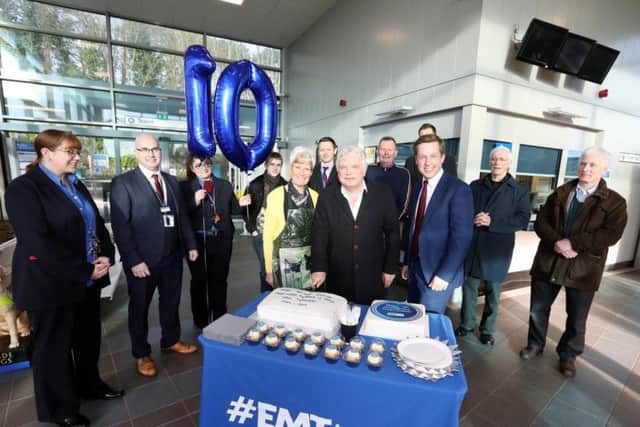 Celebrations for the tenth anniversary of the opening of Corby railway station