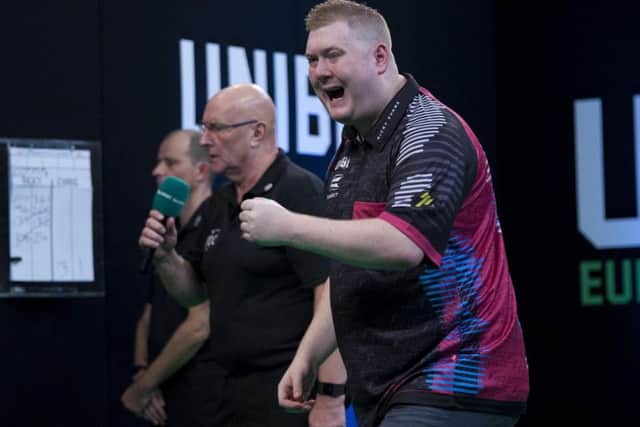 Ricky Evans hit a nine-dart leg on his way to qualifying for the Germans Darts Championship