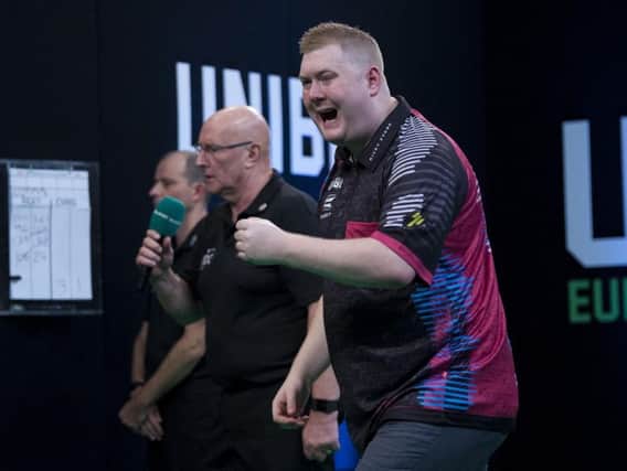 Ricky Evans hit a nine-dart leg on his way to qualifying for the Germans Darts Championship