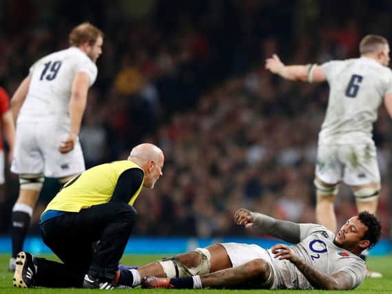 Courtney Lawes suffered a calf strain during England's defeat to Wales