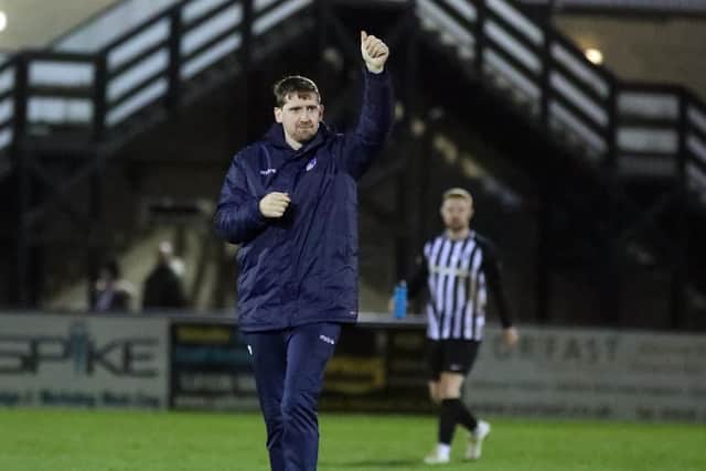 Steve Kinniburgh wants the Corby Town fans to roar his team on when they take on fellow promotion contenders Peterborough Sports at Steel Park on Saturday