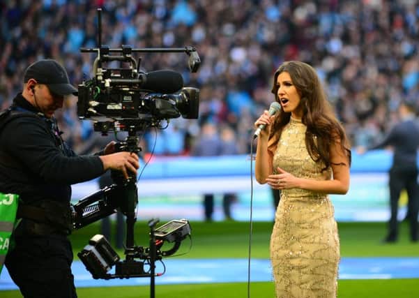 Faryl singing at Wembley last year. Credit: Mike Capps