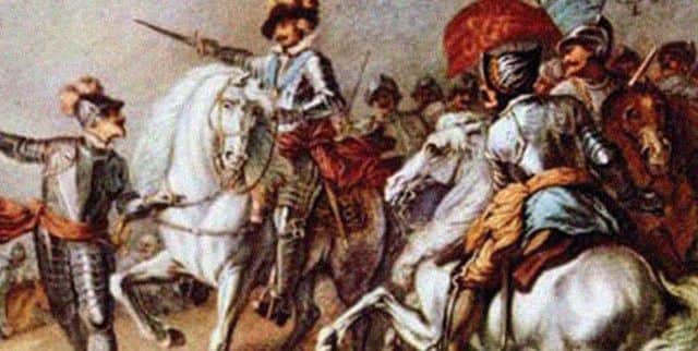 The Royalists were defeated at Naseby during the first English Civil War