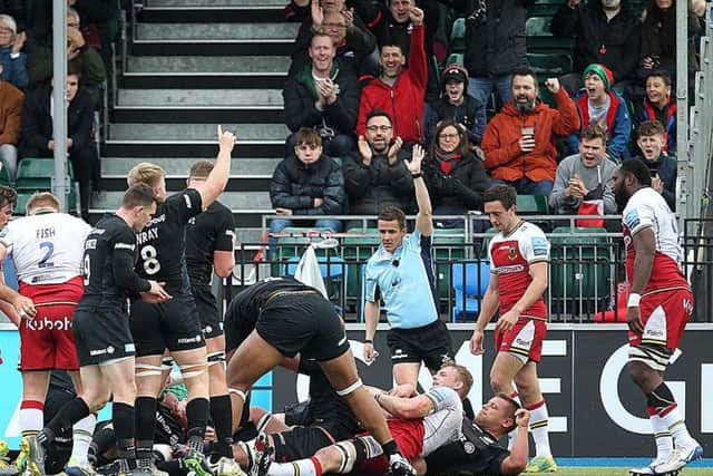 Saints shipped six tries against Saracens at Allianz Park (picture: Sharon Lucey)