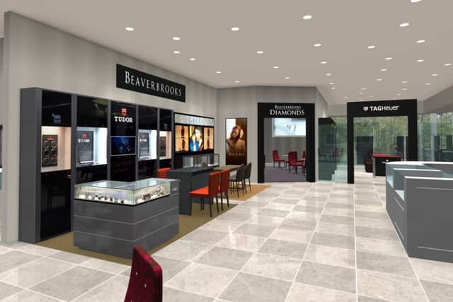 A computer generated image of the new store.