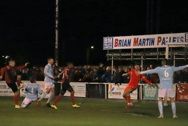 Dan Holman grabbed the Poppies' first-half equaliser