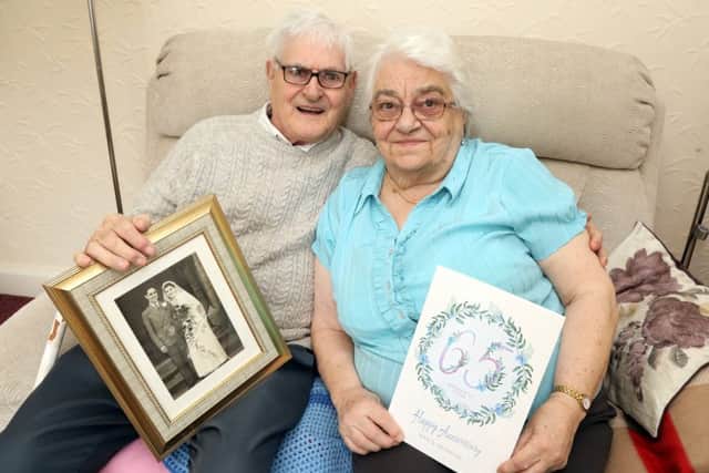 65th Anniversary: Kettering: Keith and Mary Whitmarsh were married on March 6th 1954 at St Andrew's Church Kettering. They met when they both worked at Loakes shoe factory in Kettering.
Monday, March 3rd 2019 NNL-190403-202719009