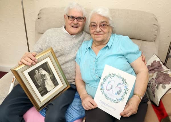 65th Anniversary: Kettering: Keith and Mary Whitmarsh were married on March 6th 1954 at St Andrew's Church Kettering. They met when they both worked at Loakes shoe factory in Kettering. 
Monday, March 3rd 2019 NNL-190403-202719009