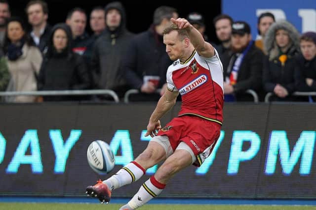 Rory Hutchinson was on kicking duty at Saracens last Saturday (picture: Sharon Lucey)