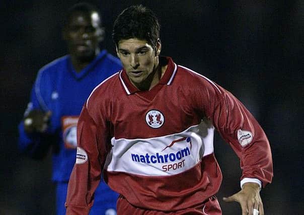 LONDON - 2 OCTOBER:  Matthew Brazier of Leyton Orient on the ball during the Worthington Cup Second Round match between Leyton Orient and Birmingham City at the Matchroom Stadium in London on October, 2002. (photo by Ian Walton/Getty Images) NNL-190803-142915005