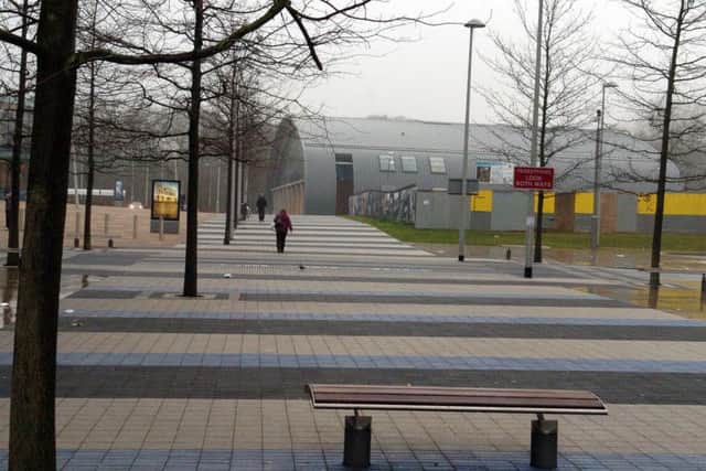 One end of the walk is close to the Corby's civic centre.