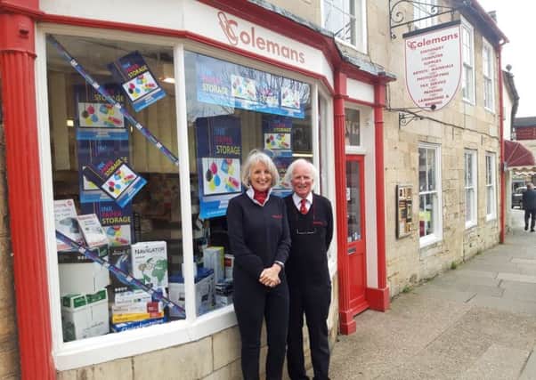 Joey Coleman and John Coleman outside the Oundle branch. NNL-191203-133346005