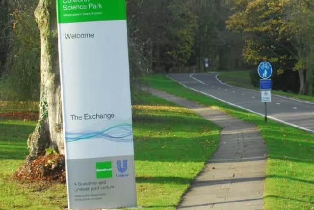 The item was delivered to Unilever in Colworth Science Park in Sharnbrook