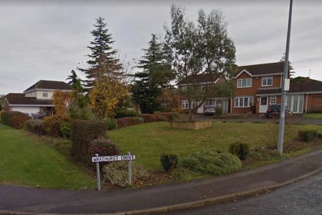The incident happened in Wakehurst Drive (pictured) in Wootton on Tuesday. Credit: Google Maps.