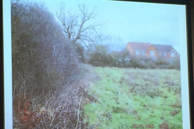 The site where the homes will be built.