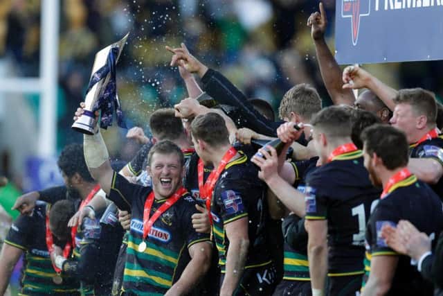 Alex Waller lifted his first trophy as Saints skipper