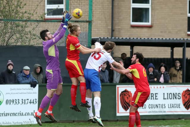 Action from Diamonds' victory, which put them back into the play-off places