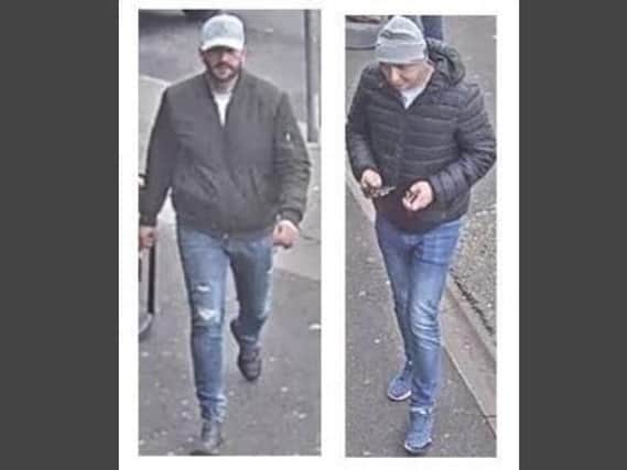 Police have released pictures of two men