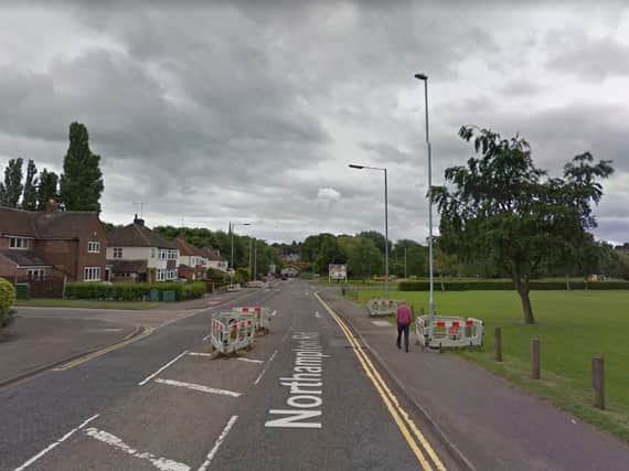 The driver chased the man down Northampton Road towards Kettering town centre (Picture: Google)