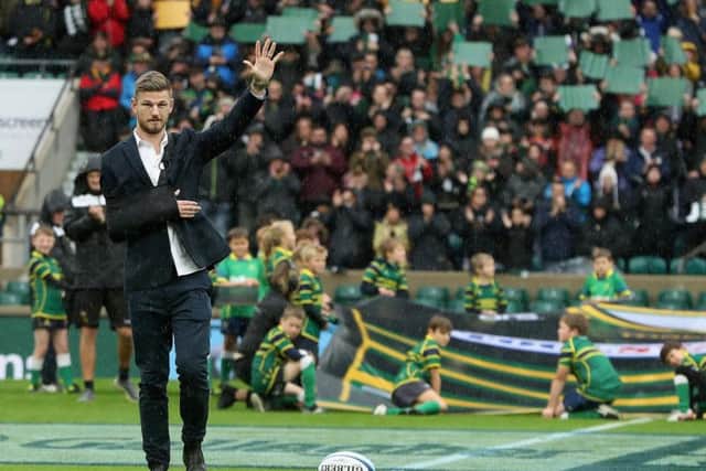 Rob Horne was at Twickenham for Saints' game against Leicester in October