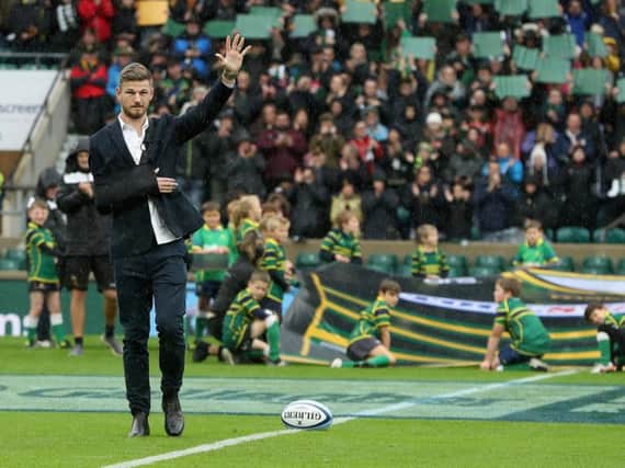 Rob Horne was at Twickenham for Saints' game against Leicester in October