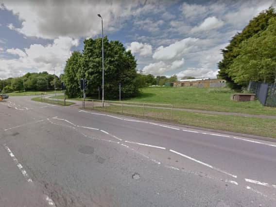 The collision happened in Oakley Road near the Sower Leys Road roundabout. (Picture: Google)