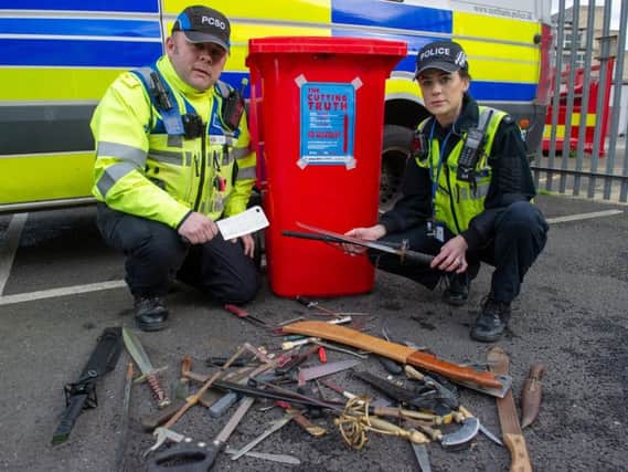 A knife amnesty in Northamptonshire saw 147 weapons thrown away for good.