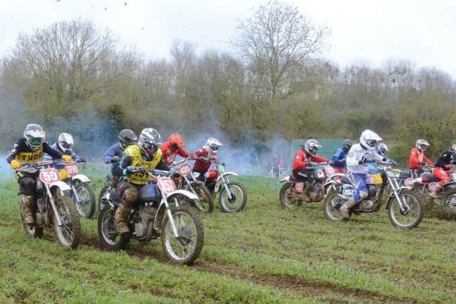 Local star scrambler Ashley Wilson (857) on his blue tank 1973 380 CZ will be aiming for