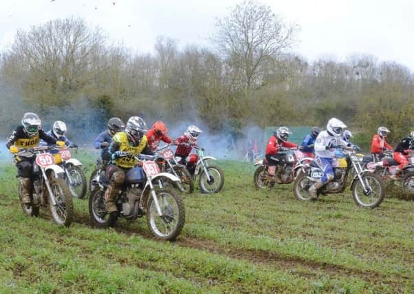 Local star scrambler Ashley Wilson (857) on his blue tank 1973 380 CZ will be aiming for