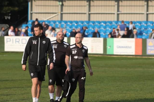 Andy Peaks insists AFC Rushden & Diamonds still have a shot at the play-offs after their 0-0 draw with Royston Town at Hayden Road. Pictures by Alison Bagley